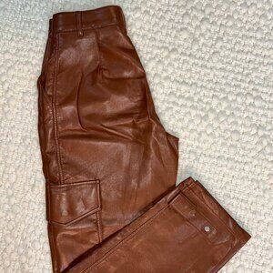 Aritzia "wilfred" Faux leather cargos